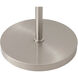 Culver 59 inch 6 watt Satin Nickel Floor Lamp Portable Light in Pool Blue Steel